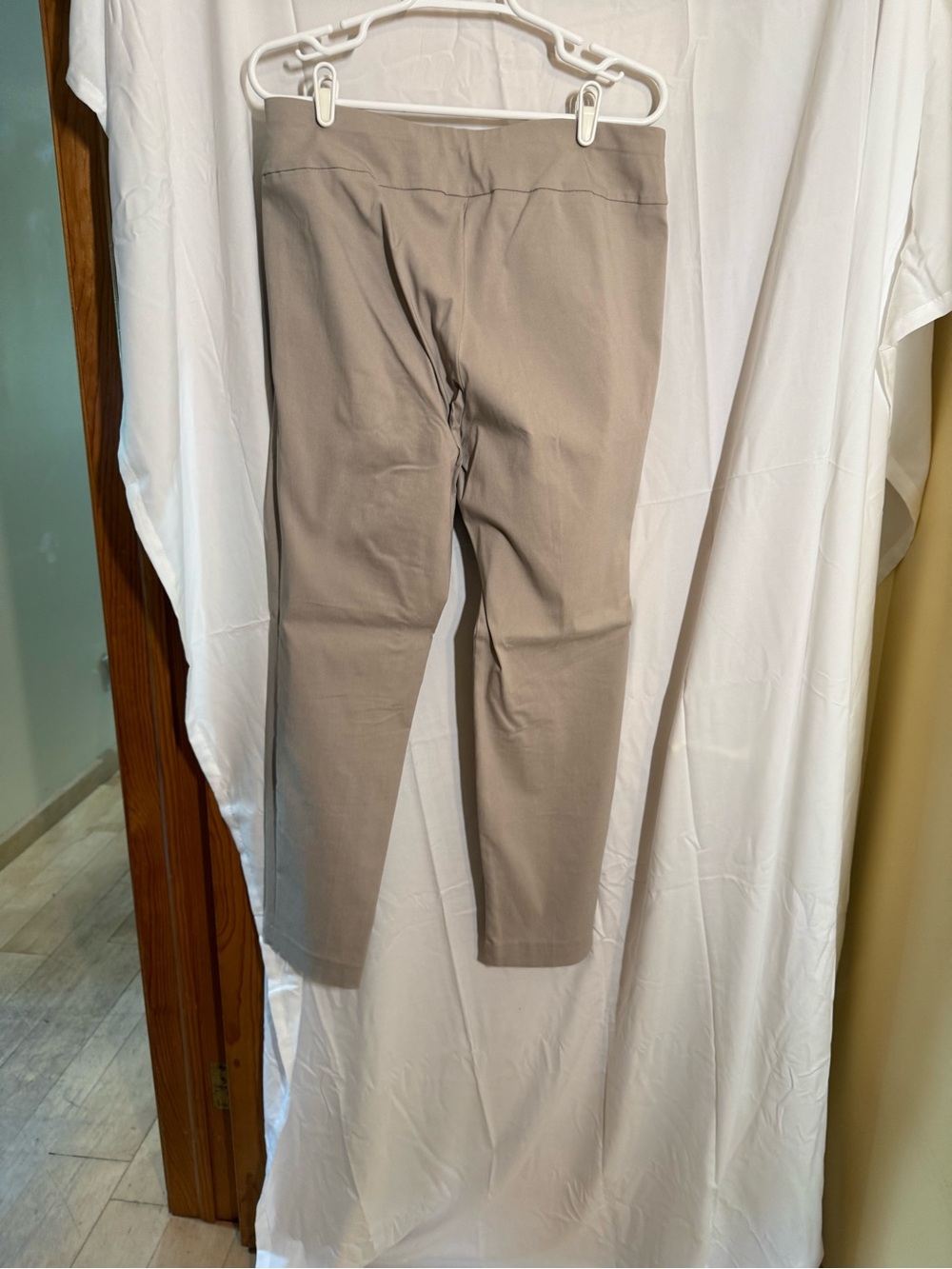 Neutral Beige Stretch pull on dress pants